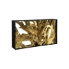 Phillips Collection Cast Root Console Table, Iron Frame, Resin, Silver Leaf In Gold