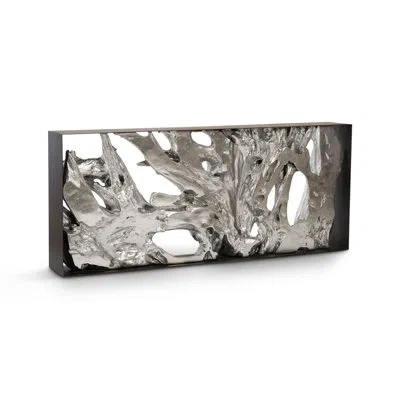 Phillips Collection Cast Root Framed Console Table In Black