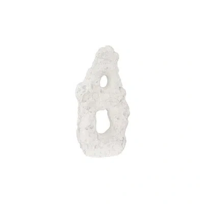 Phillips Collection Cast Stone Table Top Sculpture, Double Hole In Roman Stone