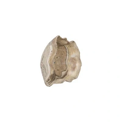 Phillips Collection Cast Wall Onyx Bowl, Faux Finish, Lg In Off White;multi Colored