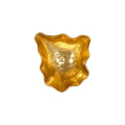 Phillips Collection Cast Wall Onyx Bowl, Gold Leaf, Large
