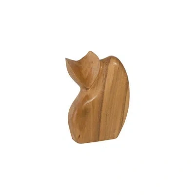 Phillips Collection Cat Sculpture In Natural