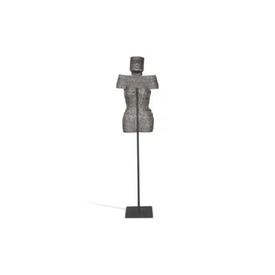 Phillips Collection Chain Bust On Stand Sculpture In Brown