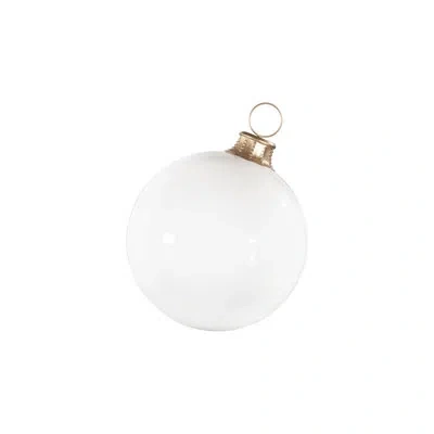 Phillips Collection Christmas Ball Ornament In White