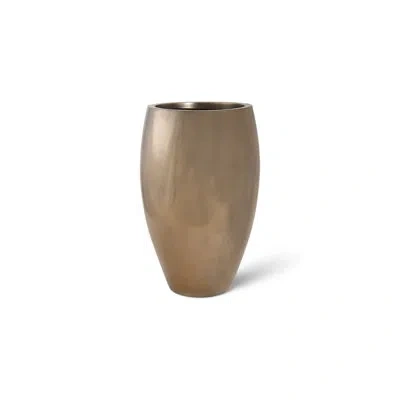 Phillips Collection Classic Planter, Polished Bronze In Brown