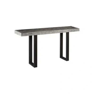 Phillips Collection Clover 60" Solid Wood Console Table In Gray Wood