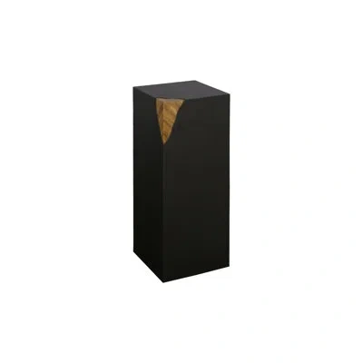 Phillips Collection Cornered Pedestal In Black,natural
