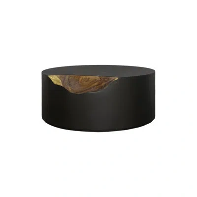 Phillips Collection Cornered Solid Coffee Table In Black
