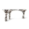 Phillips Collection Crazy Cut Console Table In Silver