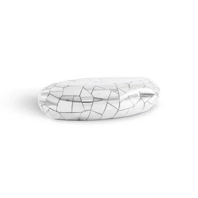 Phillips Collection Crazy Cut Solid Coffee Table In Silver