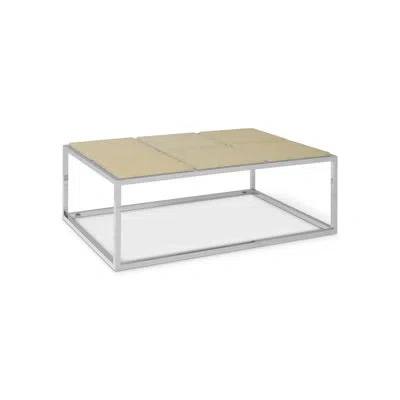 Phillips Collection Crushed Acrylic Coffee Table In Tan