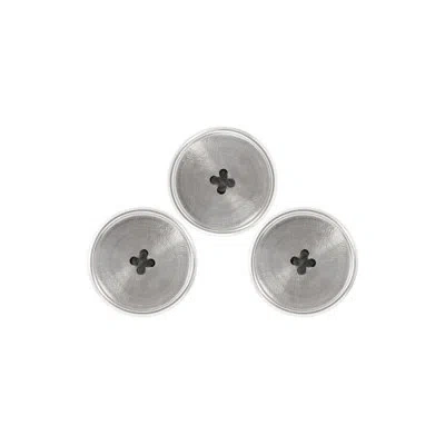 Phillips Collection Dimensional Button Tile In Silver