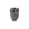 Phillips Collection Drape Planter Gel Coat In Liquid Silver