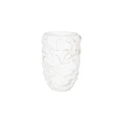 Phillips Collection Drape Planter White Stone