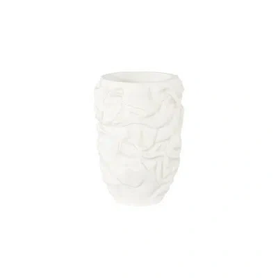 Phillips Collection Drape Planter, White Stone, Sm
