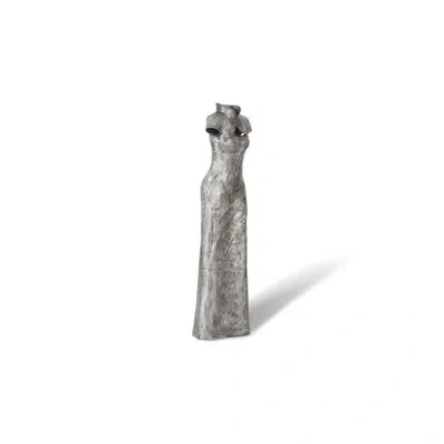 Phillips Collection Dress Sculpture, Short Sleeves In Black,silver;black,silver