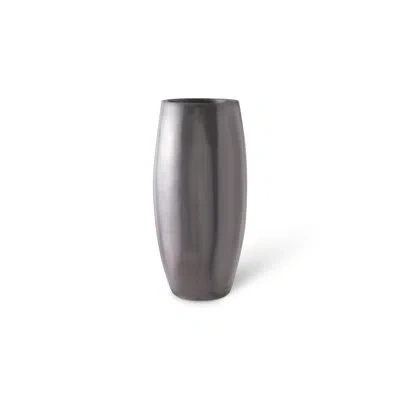 Phillips Collection Elonga Resin Pot Planter In Silver