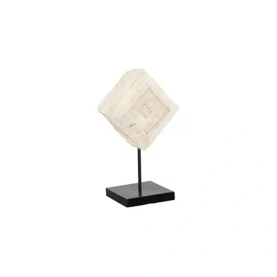 Phillips Collection Eroded Wood Block On Stand In Bleached,black