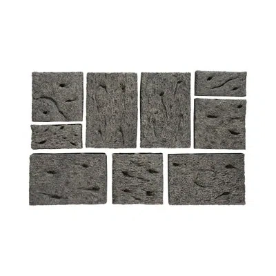 Phillips Collection Etched Rock Puzzle Wall Tiles, Set Of 9 In Gray
