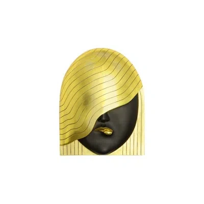 Phillips Collection Fashion Faces Wall Decor In Black;gold Leaf