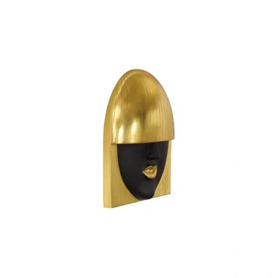 Phillips Collection Fashion Faces Wall Décor In Black,gold Leaf