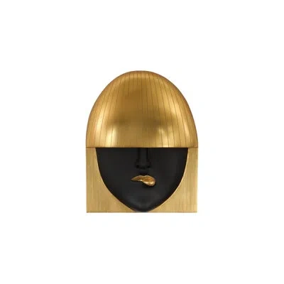 Phillips Collection Fashion Faces Wall Décor In Black,gold Leaf