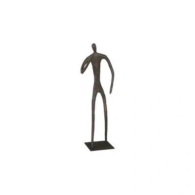 Phillips Collection Figure Statue On Metal Base In Bronze