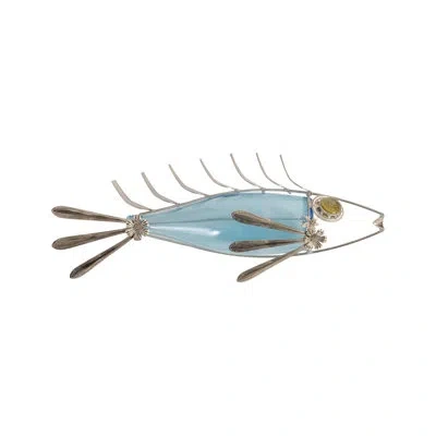 Phillips Collection Fish, Spoon, Findings And Glass In White;silver