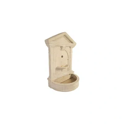 Phillips Collection Florentine Fountain, Roman Stone, With Flanges & Spout