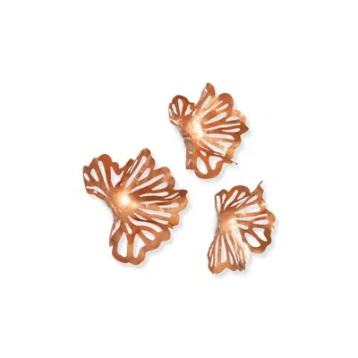 Phillips Collection Flower 3 Piece Wall Décor Set In Copper