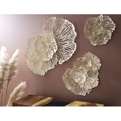 Phillips Collection Flower Wall Décor In Ivory