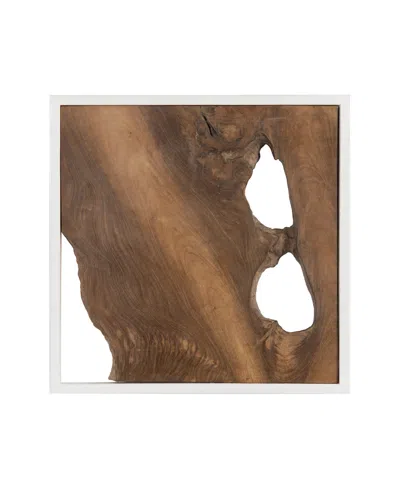 Phillips Collection Framed Slice Wall Tile In Brown