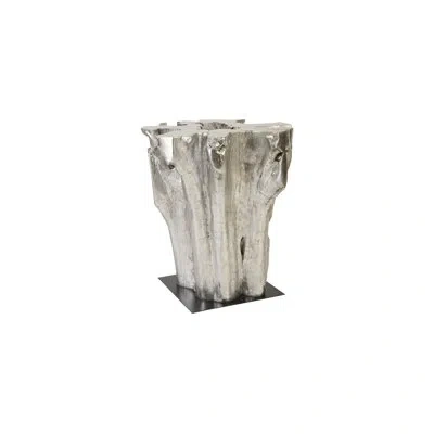 Phillips Collection Freeform Bar Table, Silver Leaf In Black;silver