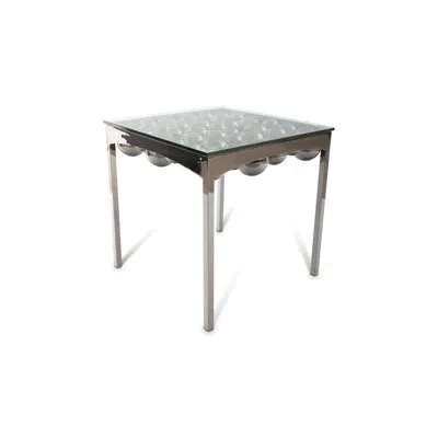 Phillips Collection Frizzante Floating Side Table In Silver