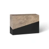 Phillips Collection Geometry 48" Console Table In Gray Stone