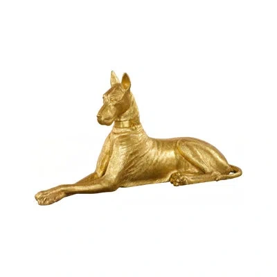 Phillips Collection Great Dane Sculpture In Gold