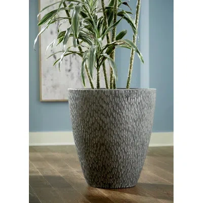 Phillips Collection Griswold Resin Pot Planter In Gray