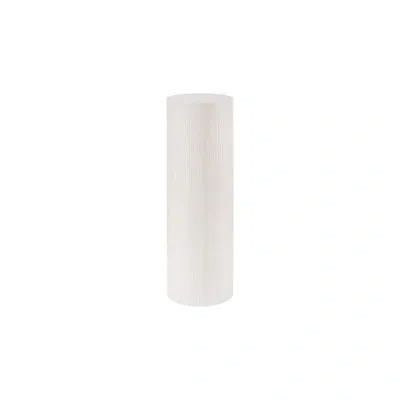 Phillips Collection Groovy Pedestal, White Stone