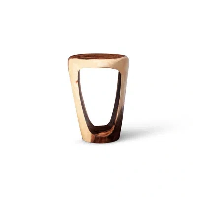 Phillips Collection Grotto Pedestal In Brown