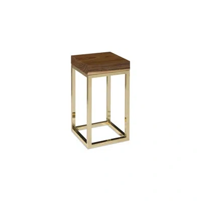 Phillips Collection Hayden Solid Wood End Table In Gold,brown