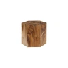 Phillips Collection Honey Comb Solid Wood Block End Table In Brown