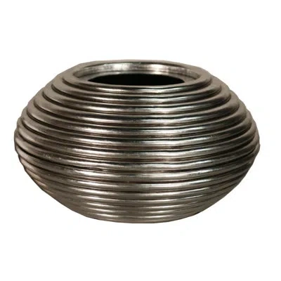 Phillips Collection Honey Dipper Resin Pot Planter In Silver