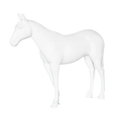 Phillips Collection Horse Sculpture, Standing, Glossy White