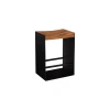Phillips Collection Iron Frame Stool In Black