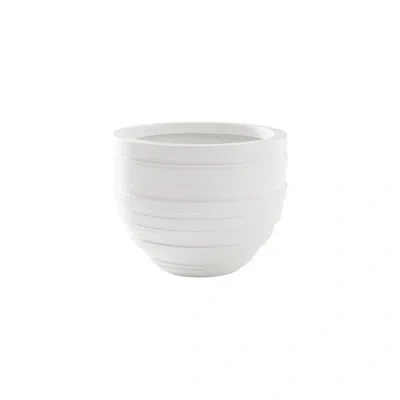 Phillips Collection June Resin Pot Planter In White