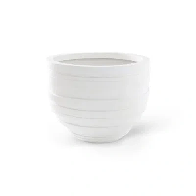 Phillips Collection June Resin Pot Planter In White