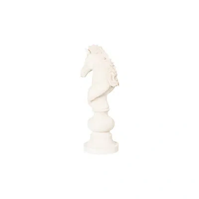 Phillips Collection Knight Chess Sculpture In White