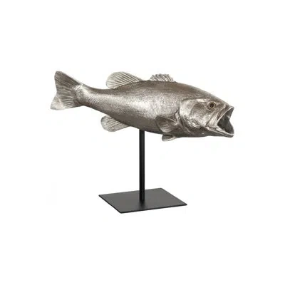 Phillips Collection Largemouth Bass Fish Wall Décor In Silver