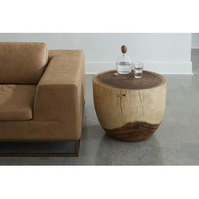 Phillips Collection Lathe Side Table In Brown