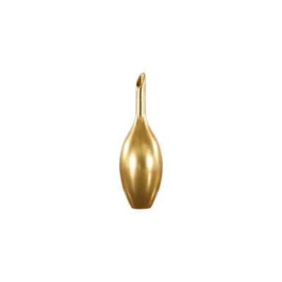 Phillips Collection Laura 28" Resin Vase In Gold Leaf